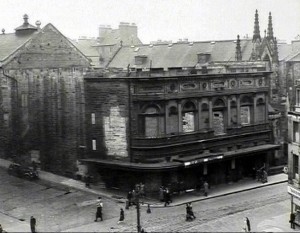  The preserved frontage of the Theatre Royal after the fire courtesy of Ian Rintoul